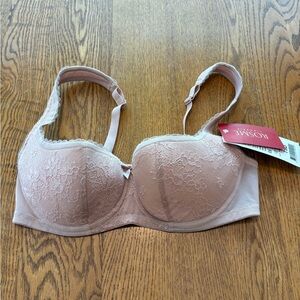 Rosme NWT Lace Balconette Underwire Bra Size 34 D